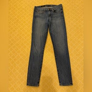 J Crew 26 Tall toothpick ankle jeans